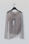 Swaying/Knit slightly transparent horse sea hairy 2 -piece SW22AW1T29 belly ash PS52